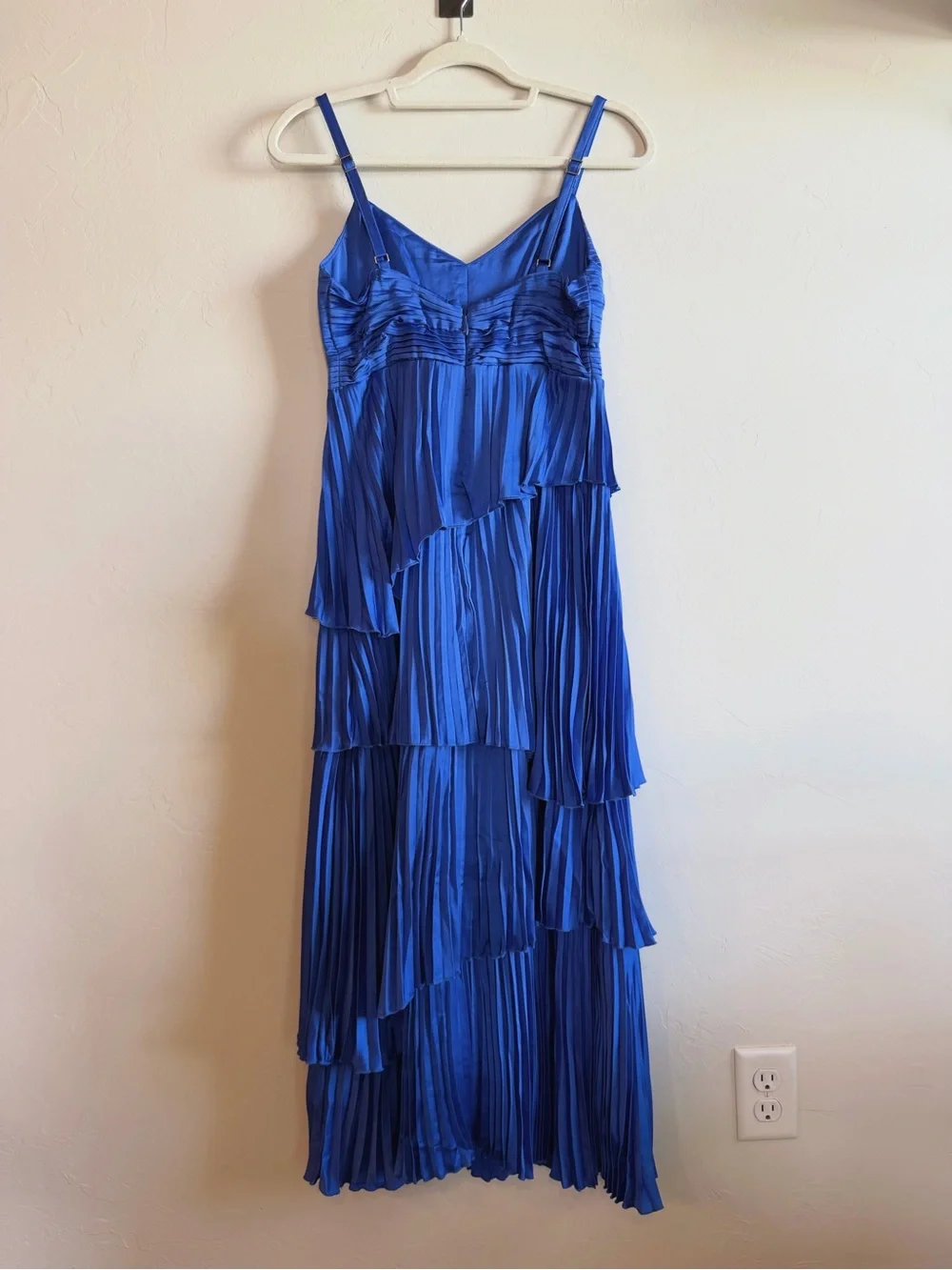 Abercrombie & Fitch Giselle Pleated Tiered Maxi Dress